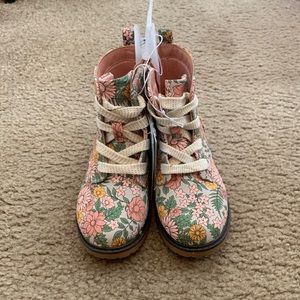 GIRLS FLORAL BOOTS